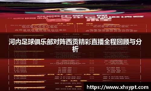 河内足球俱乐部对阵西贡精彩直播全程回顾与分析